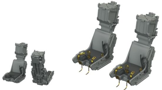 Picture of 1/48 Aircraft- F/A18F Ejection Seats for MGK (Photo-Etch & Resin)