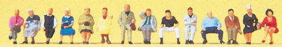 Picture of Preiser Figures Preiser 79199 Seated Passengers 14 Miniature Figures
