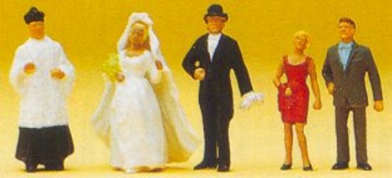 Picture of Preiser KG Wedding Participants -- Catholic - HO-Scale Model Train