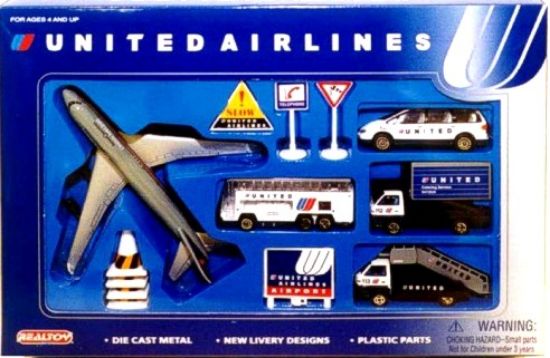 Picture of United Airlines Die Cast Playset (12pc Set)