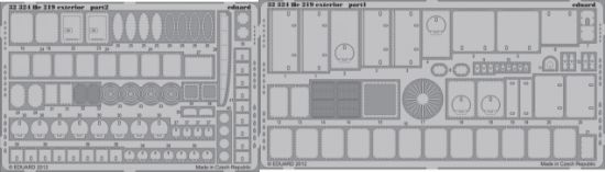 Picture of EDU32324 1:32 Eduard Photo Etch Exterior Detail Set for The 1:32 Revell He 219 Model Kit