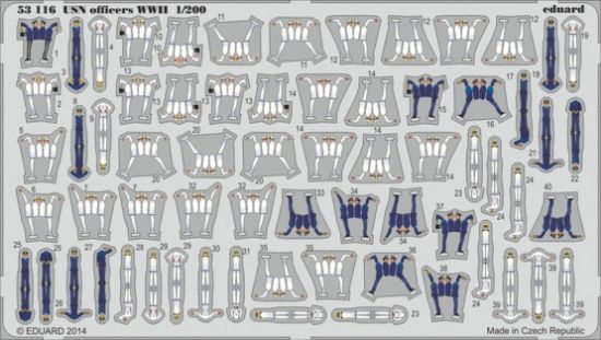 Picture of Eduard 1/200 Scale USN Officers WWII S.A.