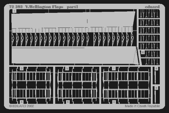 Picture of Eduard Accessories - Vickers Wellington Flaps (designed to Be Assembled with