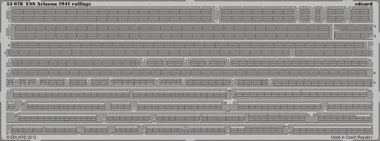 Picture of USS Arizona 1941 Railings (designed to Be Used with Hobb
