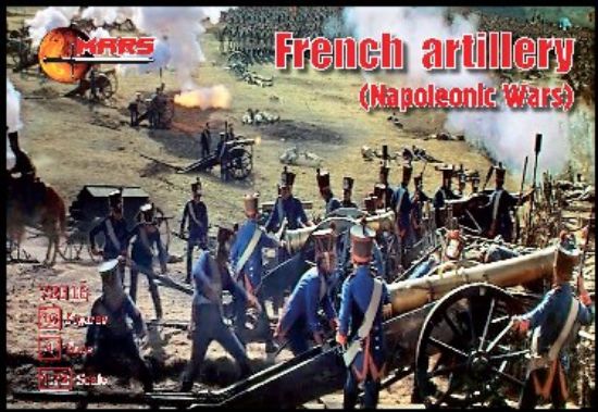 Picture of 1/72 Napoleonic War French Artillery (16) w/Guns (4)