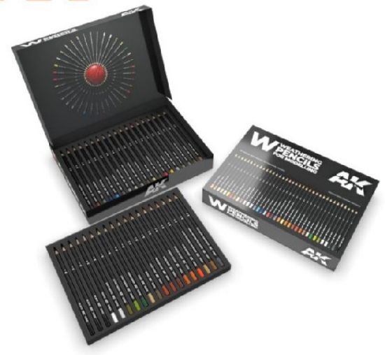 Picture of Weathering Pencils: Watercolor Deluxe Edition Box Set (37 Colors)