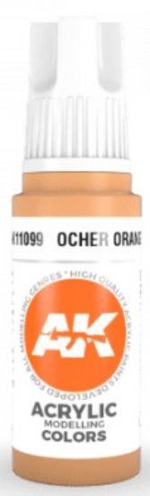 Picture of Ocher Orange Acrylic Paint 17ml Bottle