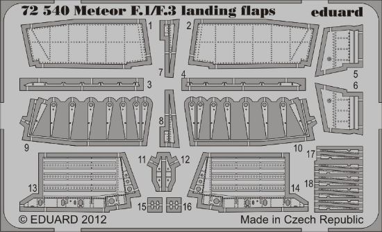 Picture of Gloster Meteor F.1/F.3 Landing Flaps (designed to Be Use