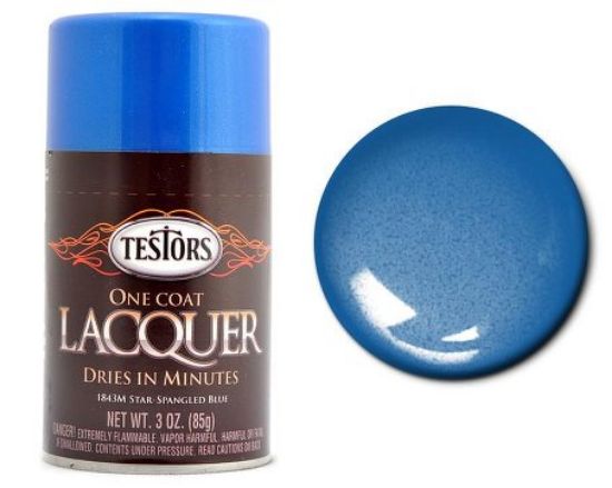 Picture of 3oz. Spray One Coat Metallic Lacquer Star-Spangled Blue