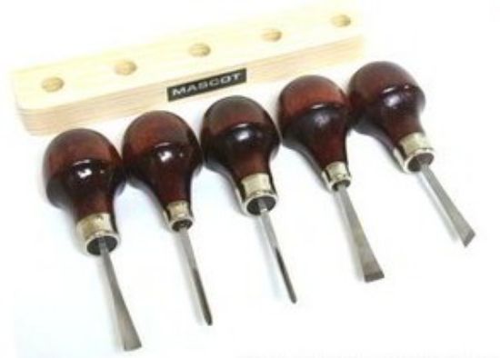 Picture of 4-1/2" Palm Grip Whitiling Woodworking Tool Set (5pcs)