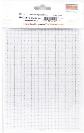 Picture of 5.7mm Square Mesh Galvanized Steel Grating Metal Sheet 7.9â€x5.5â€