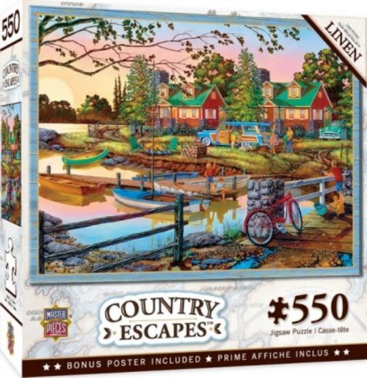Picture of Country Escapes: Away From It All Cottage Retreat by Lake Puzzle (550pc)