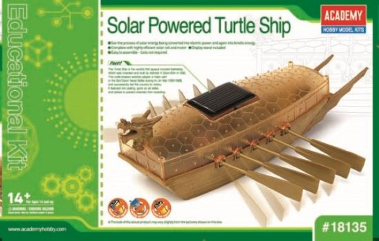 Picture of Educational Kit: Solar Powered Turtle Ship (Approx 6"L) (Snap)