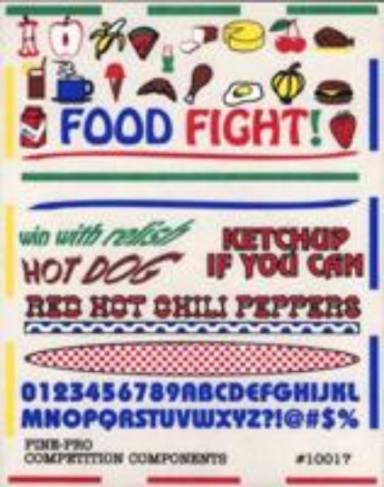 Picture of Food Fight Related to Foods Decal (D)
