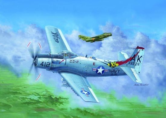 Picture of Trumpeter - 2253 1/32 A-1H AD6 Skyraider Aircraft - Plastic Model