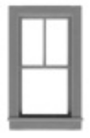 Picture of HO 2/1 Dbl Hung Window w/Glazing &amp; Shades 24”w x 48”h (12)