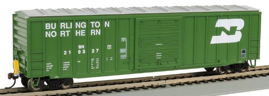 Picture of HO 50' Outside Braced Boxcar Burlington Northern w/Track-Powered Flashing LED End of Train Device