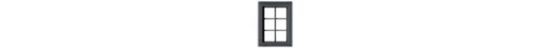 Picture of HO 6-Pane Window  w/Glazing & Shades 24"w x 36"h (12)