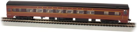 Picture of HO 85’ Smooth-Side Coach w/Lighted Interior Pennsylvania #4244