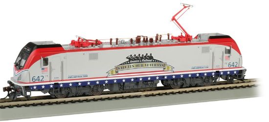 Picture of HO ACS64 Siemens Electric Locomotive DCC WowSound Amtrak #642 Salutes Our Veterans