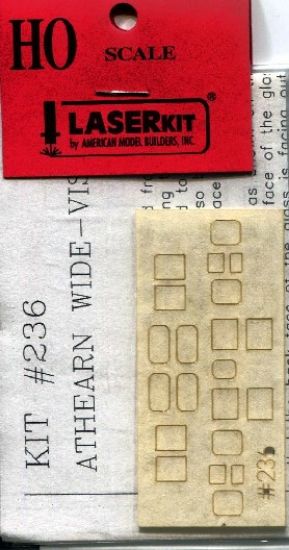 Picture of HO ATH Wide Vision Caboose Window Set