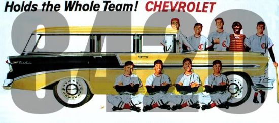 Picture of HO Chevrolet Holds the Whole Team! Vintage Billboard (D)