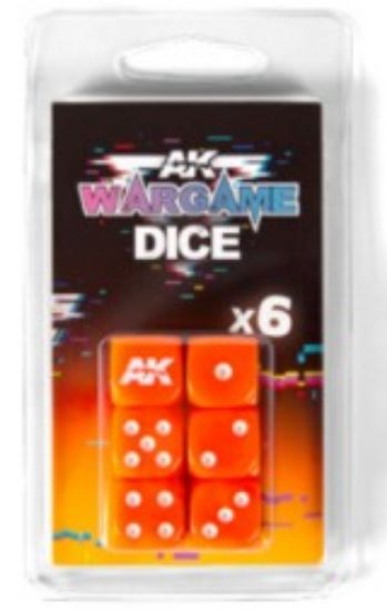 Picture of Wargame Series: Orange Dice (6)