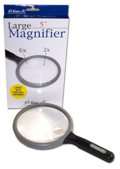 Picture of 5" Large Round Magnifier 2x & 6x Power