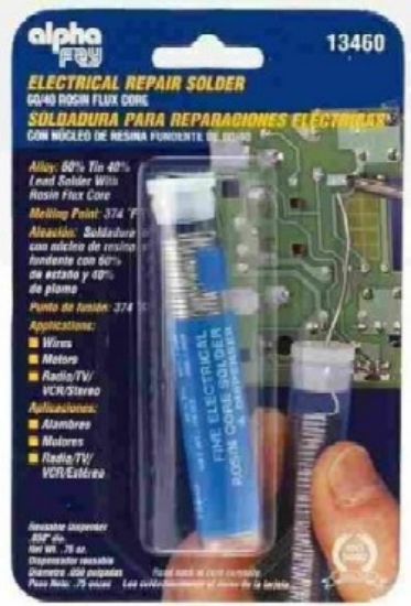 Picture of 60/40 .050 Dia. Rosin Flux Core Solder .75oz (Cd) (Alpha)