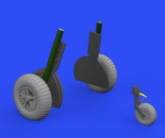 Picture of 1/32 Aircraft- Bf108 Spoked Wheels for EDU (Photo-Etch & Resin)(d)