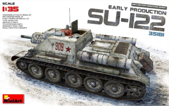 Picture of SU-122 Early Production No Interior -- Plastic Model Military Vehicle Kit -- 1/35 Scale -- #35181