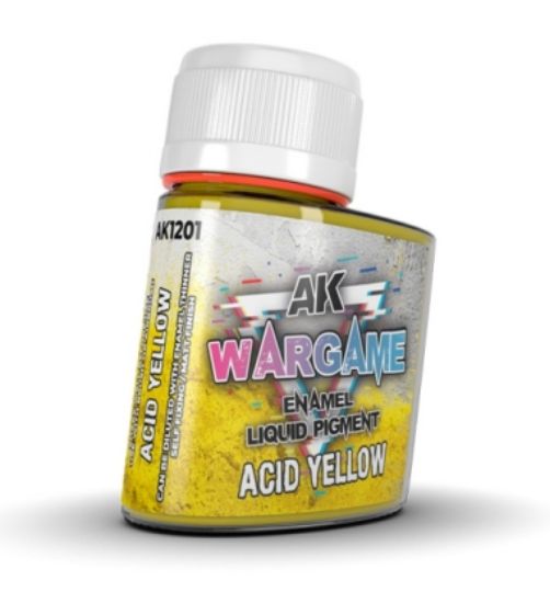 Picture of Wargame Liquid Pigment: Acid Yellow Enamel 35ml Bottle