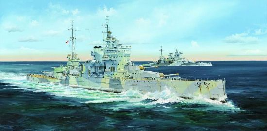 Picture of HMS Queen Elizabeth British Battleship 1941, 1/350 by Trumpeter, Mod