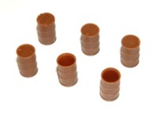 Picture of HO 55 Gal Steel Drums (12) w/12 ea Steel/Wood Lids