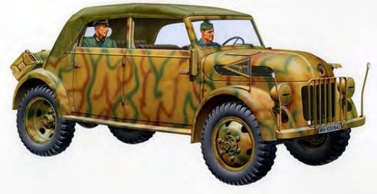 Picture of Tamiya 32553 German Steyr 1500A KOMMNDEUR-WAGEN 1/48 Scale Kit