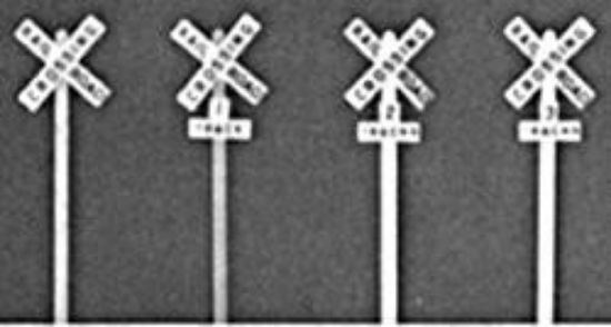 Picture of HO Crossbucks Kit w/Decal Lettering (4)