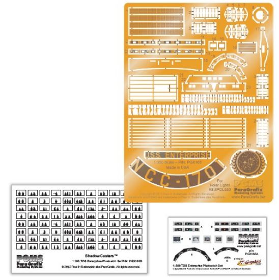 Picture of 1/350 Star Trek The Original Series: USS Enterprise Supplemental Photo-Etch & Decal Set for PLL