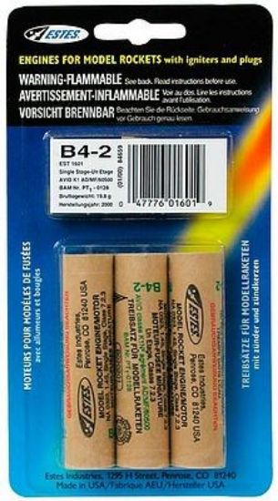 Picture of Estes 1601 B4-2 Engine (3 each)