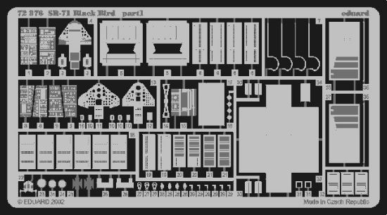 Picture of Eduard Photoetch 1:72 - SR-71 Blackbird (Italeri) - EDP72376