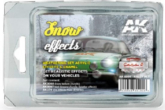 Picture of Cars & Civil Vehicle Series: Snow Effects Weathering Acrylic/Enamel Paint Set (79, 8087, 8088)