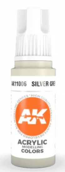 Picture of Silver Grey Acrylic Paint 17ml Bottle