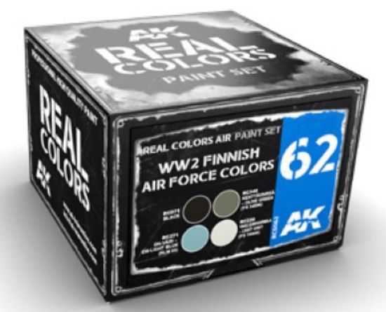 Picture of Real Colors: WWII Finnish Air Force Acrylic Lacquer Paint Set (4) 10ml Bottles