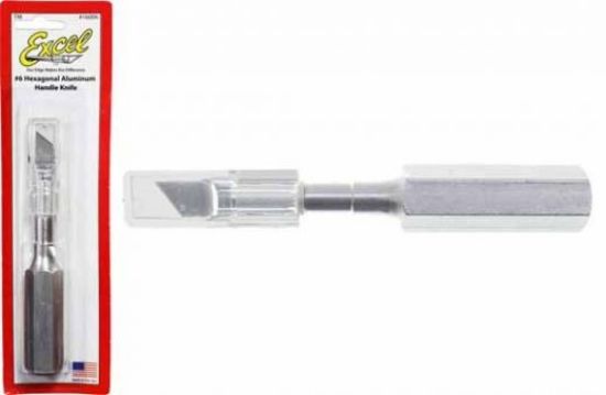 Picture of K6 Heavy Duty Hex Aluminum Handle Knife with Safety Cap -- Model and Hobby Knife -- #16006