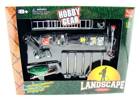 Picture of Landscaping Accessory Set -- Plastic Model Diorama -- 1/24 Scale -- #18432