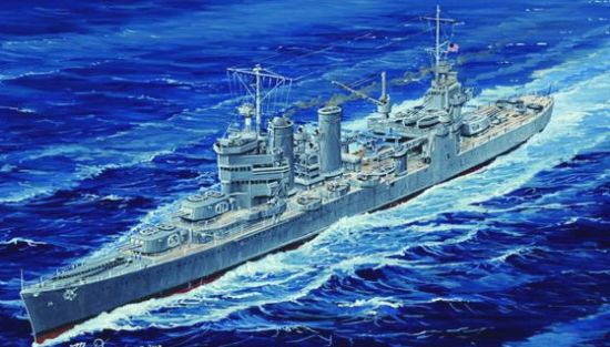 Picture of Trumpeter USS Astoria CA34 Heavy Cruiser 1942 -- Plastic Model