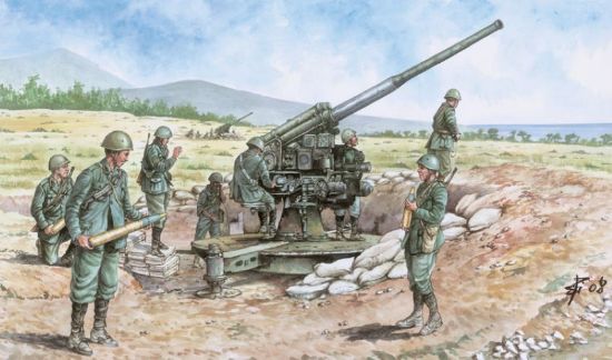 Picture of Italeri 1/72 Italian 90/53 Gun w/Crew 6122S