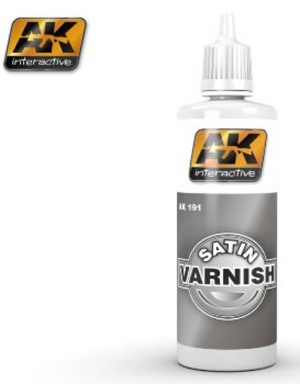 Picture of AK Interactive Satin Acrylic Varnish 60ml Bottle -- Hobby and Model