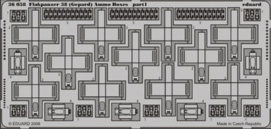 Picture of 1/35 Armor- Flakpanzer 38 (Gepard) Ammo Boxes for ITA (D)