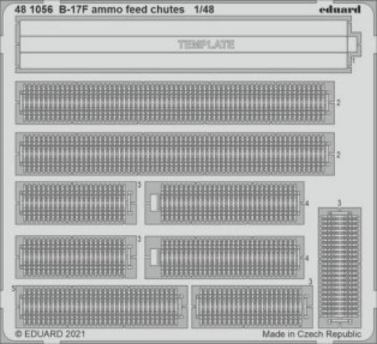 Picture of 1/48 Aircraft- B17F Ammo Feed Chutes for HKM