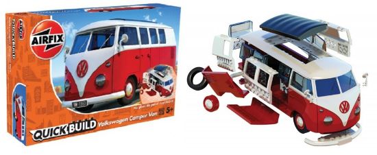 Picture of Quick Build VW Camper Van (Red) (Snap)